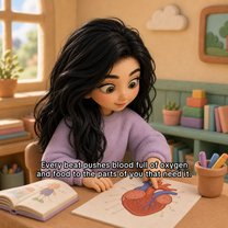 Educational slideshow example in Clay chibi 3D style, slide 2 of 5
