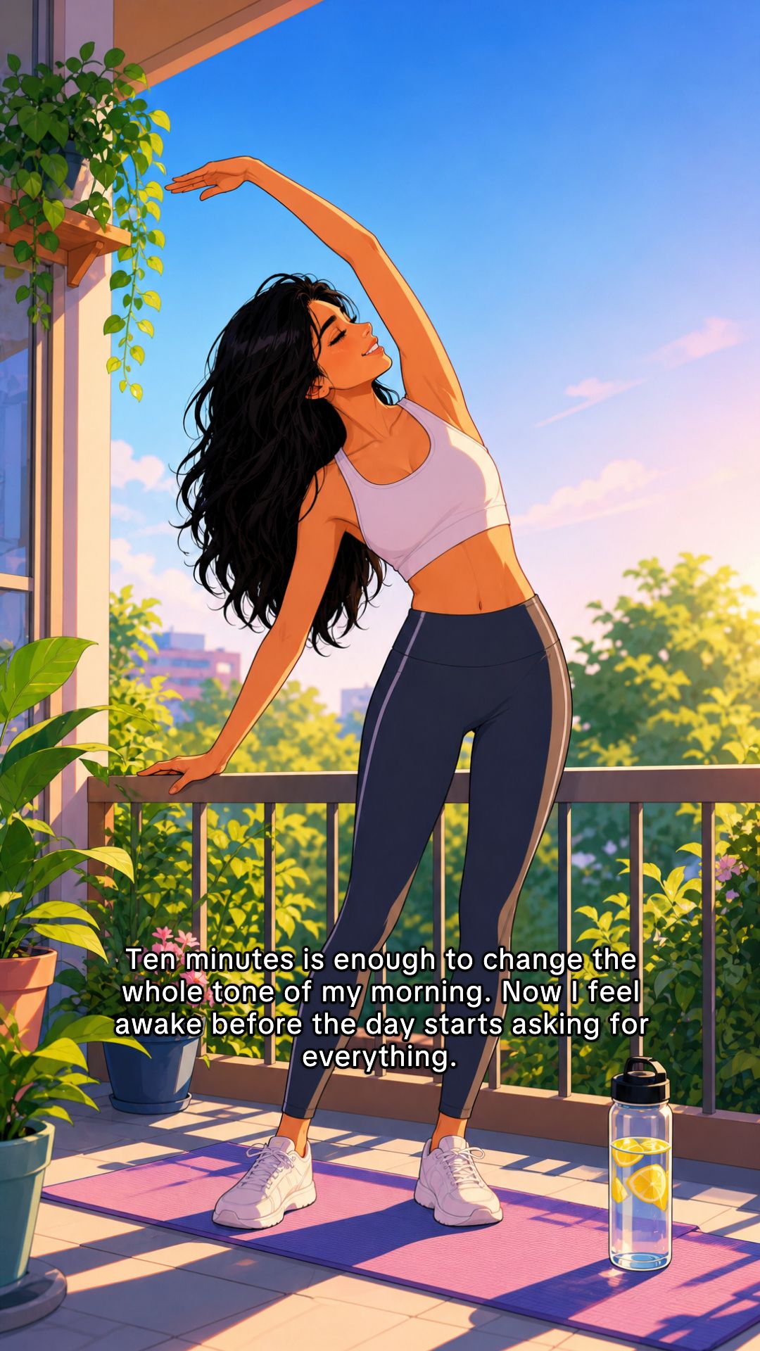 Morning routine, slide 4
